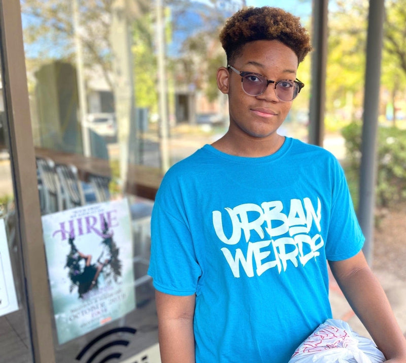 Urban Weirdo Graffiti Tee (Cali Blue/White)